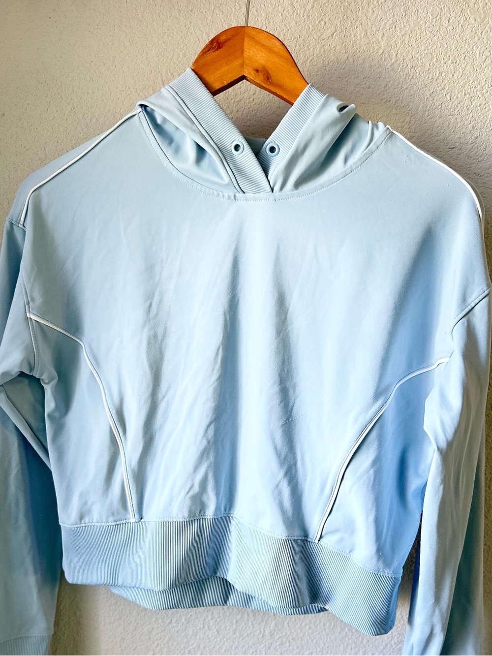 Travis Mathew Light Blue Cropped Hoodie